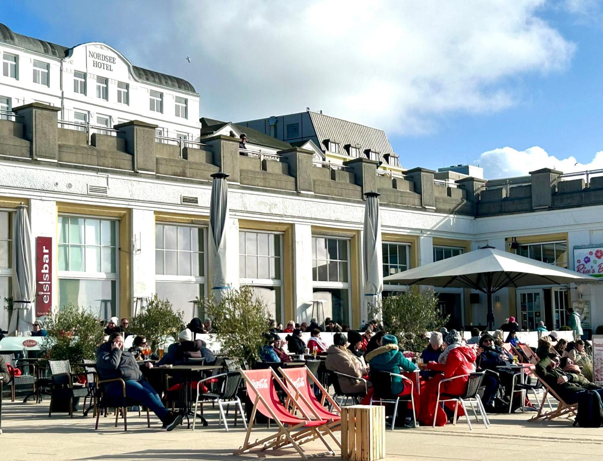 Kapitaenshaus Kate60 Villa Borkum Bagian luar foto